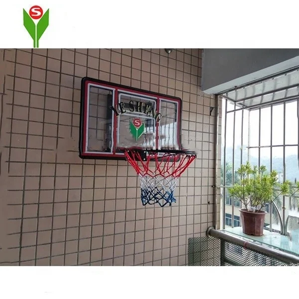 Plastic Portable Wall Hanging Basketball Backboard for Household