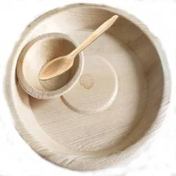 Одноразовая тарелка areca из натуральных листьев ладони миска тарелки с листьями банана столовые приборы столовая посуда