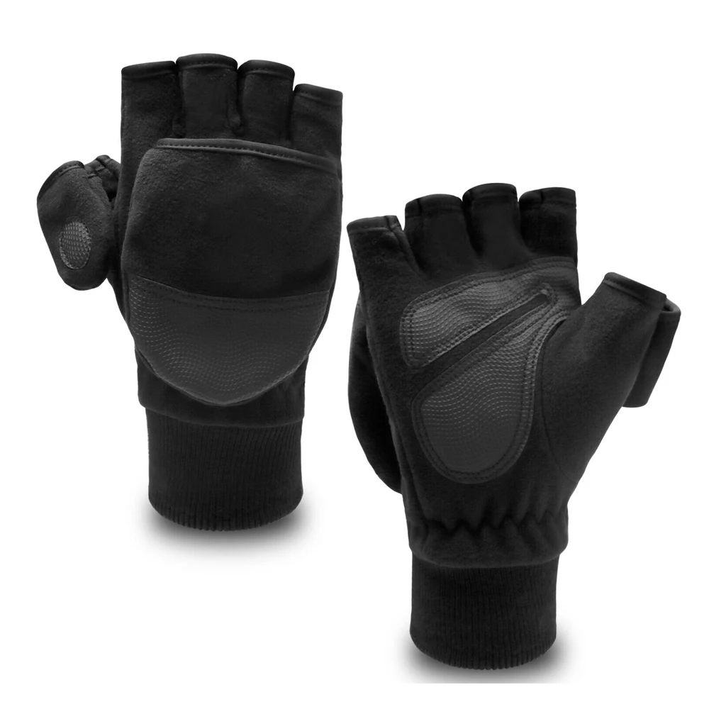 Зимние перчатки унисекс для мужчин и женщин, перчатки для сенсорного экрана-Нескользящие зимние перчатки с эластичными манжетами