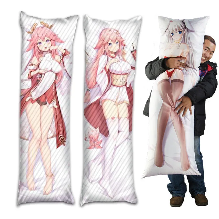 miko clothing Genshin Impact Guuji Yae dakimakura Inazuma body pillow cover