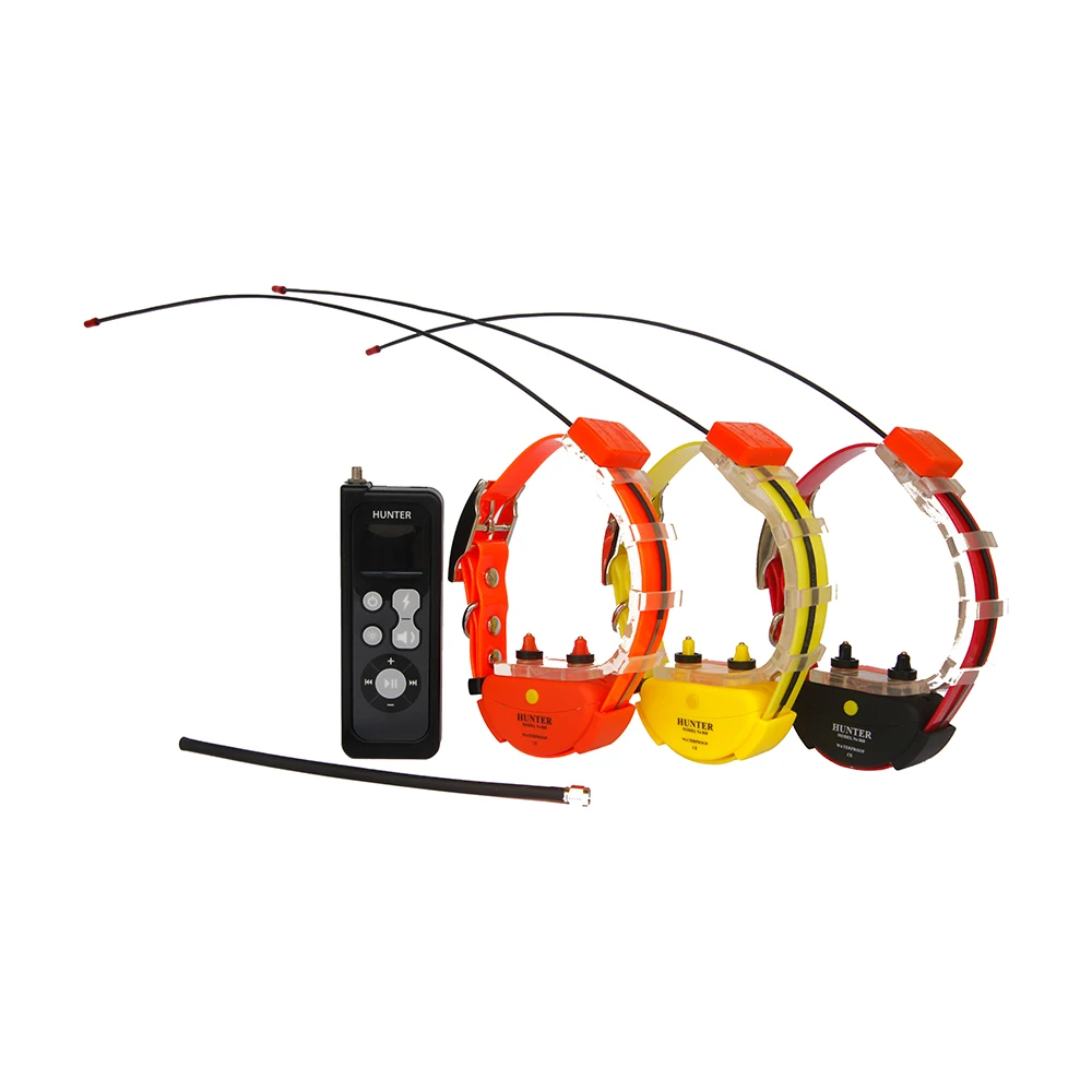 Waterproof for 3 dog gps tracker collar with training function for hunting without sim card  GPS-25003 for 3 dogs