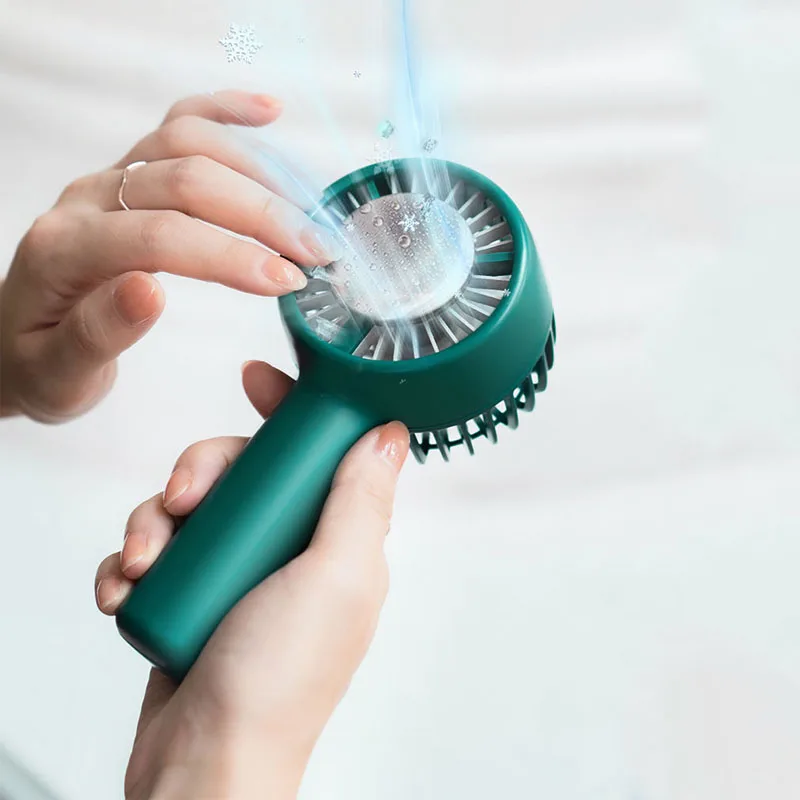 Mist Spray Mini Rechargeable Charging Fan Stand Cooler Wholesale Outdoor Handy Portable Hand Water Handheld ice hockey cooling m