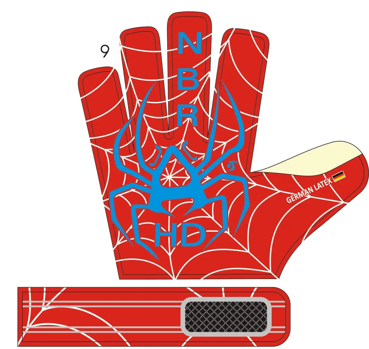 Goalkeeper Gloves Professional/HIGH QUALITY GERMAN LATEX 4MM