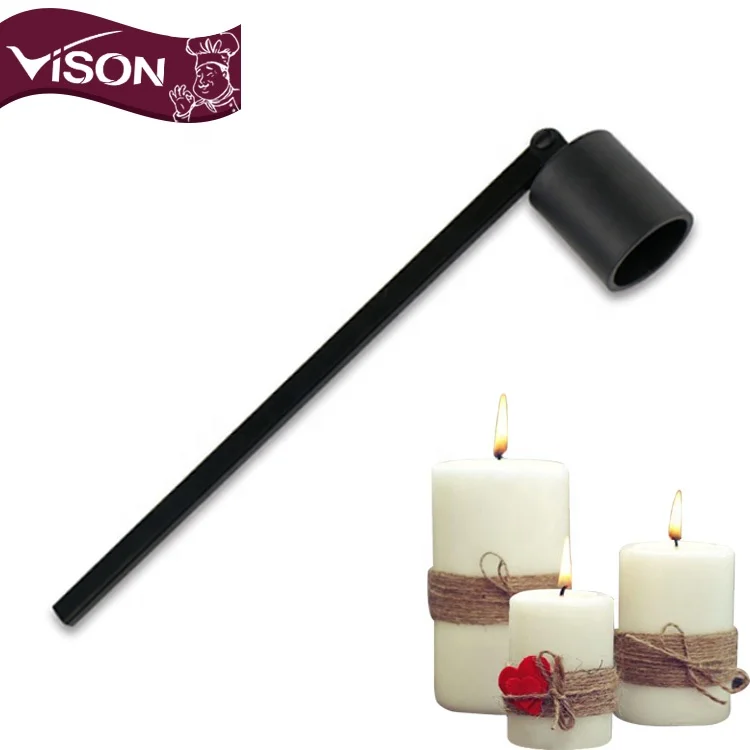 C016 Bell candle Snuffer wick trimmer with Antique Brass Finish Candle Accessories tools