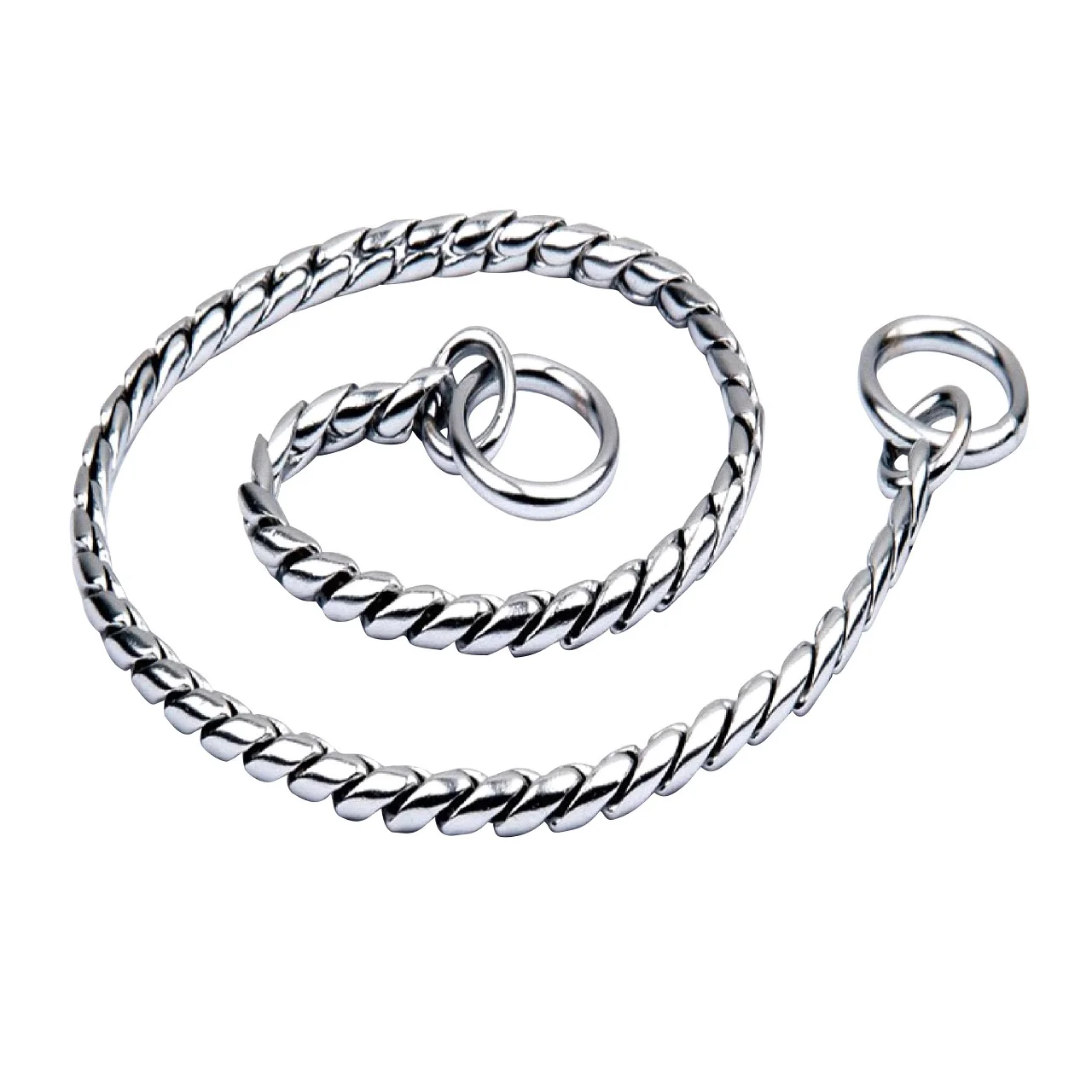 High Quality Pet Products Metal  Brass  Plated  Snake  Chain Chain Dog Show Chain Collar