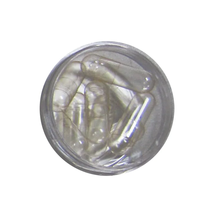 
Natural plants clear vegan capsules transparent 