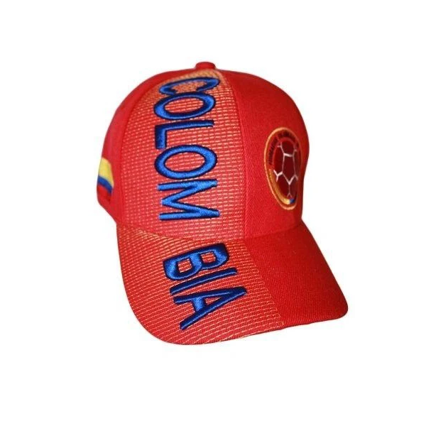 Шляпы с вышивкой и национальными флагами, шапки для футбола в чемпионате мира по футболу, Колумбии