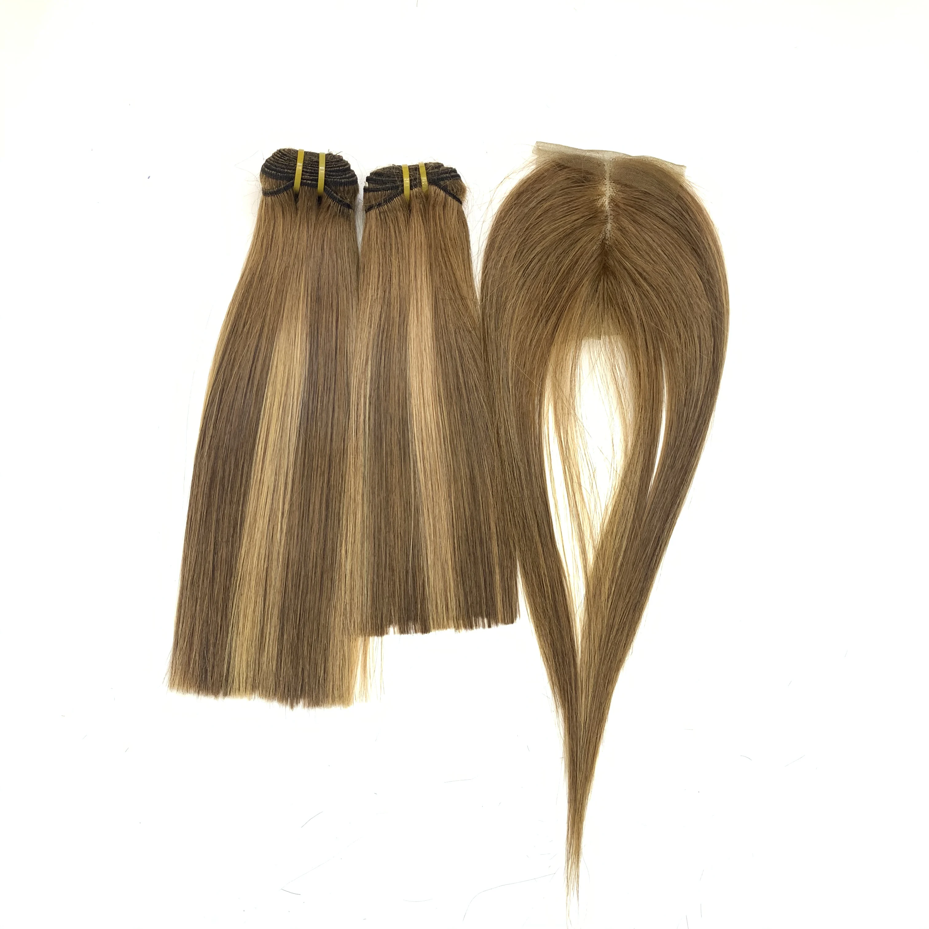 Highlight color bonestraight collection bundles with closure all type of drawn from Vietnam origin