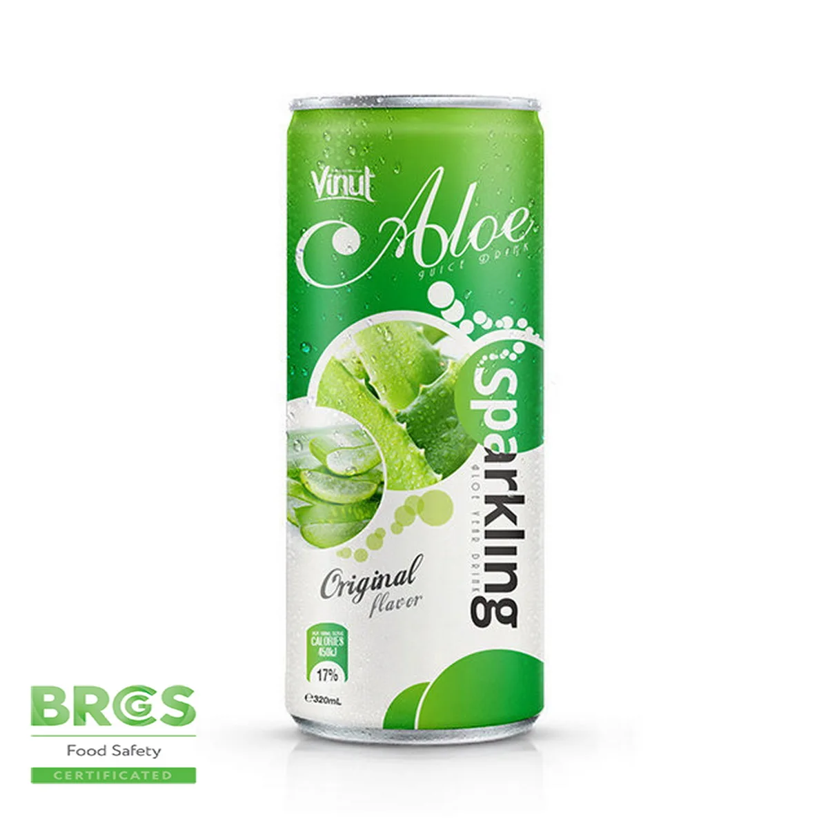 
320ml Canned Original Sparkling Aloe vera drink ODM Manufactorer 
