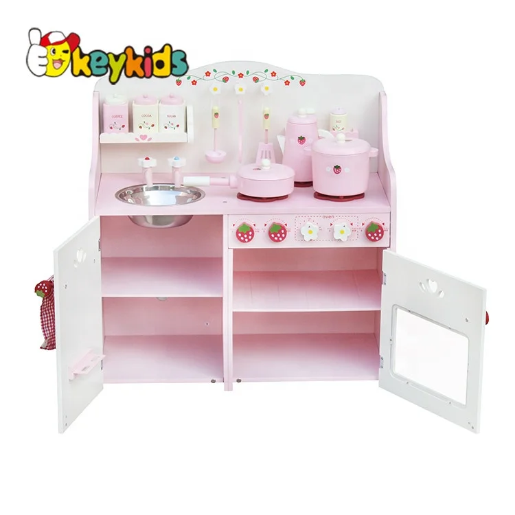 В наличии, деревянная кухонная игрушка для детей, деревянная игрушка в виде клубники, кухонный набор, игрушка для детей WJ279058