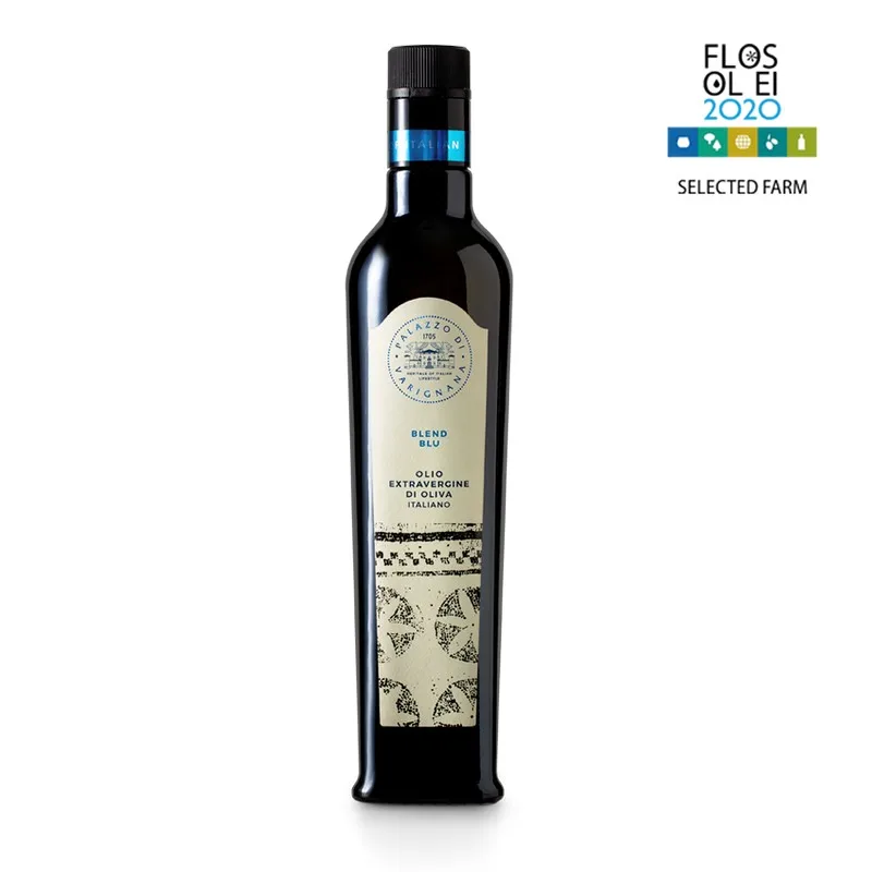 Top Quality Made in Italy Extravirgin Olive Oil Blend Blu Glass Bottle 250ml Ready to Ship