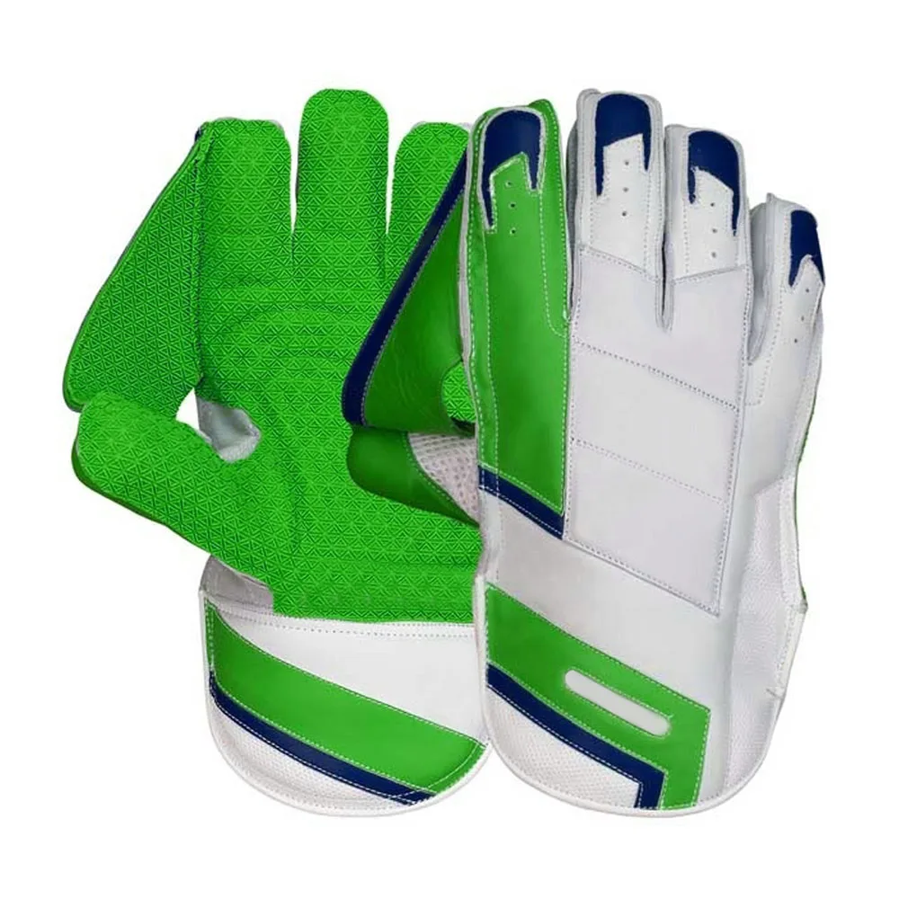 Cricket Wear Wicket Keeping Gloves Real Leather Made Hand Stitched Keeping Gloves For Adults