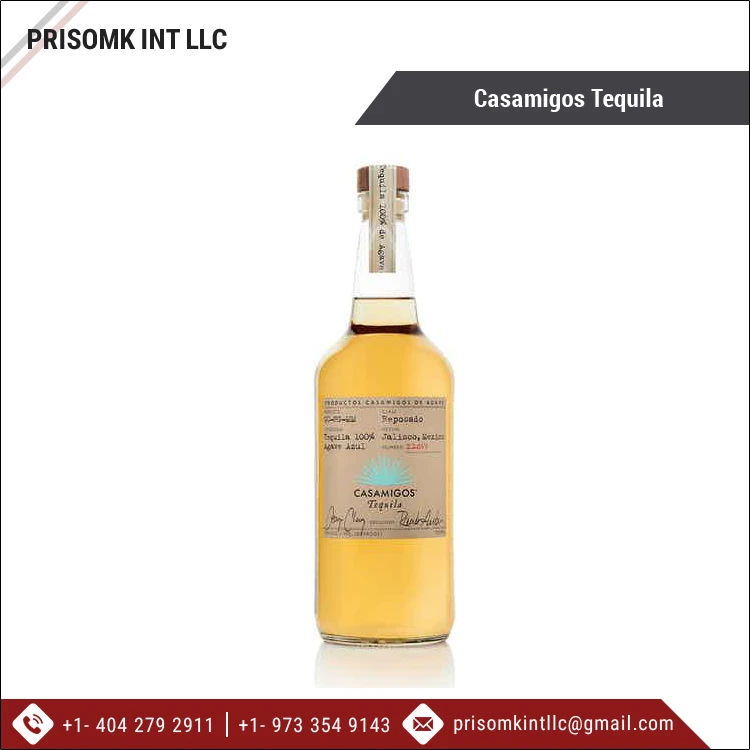 Agave Flavored 43% Alcohol Content Alcoholic Beverage Casamigos Tequila 700ml Bottle for Wholesale Purchase