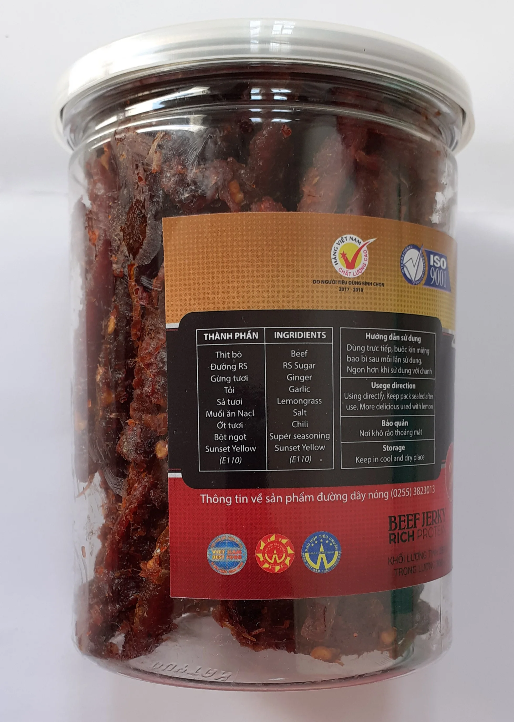 Высокое качество мясо говядины Сушеные палочки 300 г хорошая