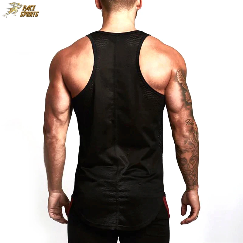 Men Tank Top Body building Gym Fitness workout Vest for Boy Yoga Sleeveless Singlet Tank Top by pace sports