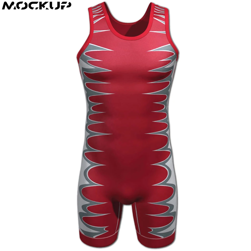 Sublimation youth wrestling singlet with wrestling gear wrestling uniform