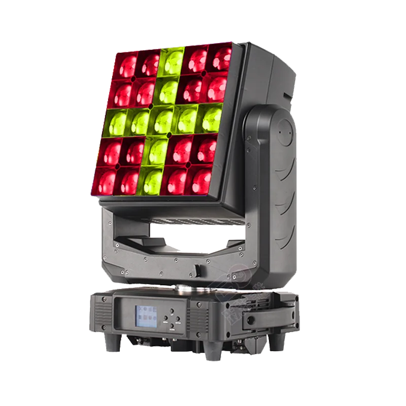 Professional Stage Disco 25LEDs 40W RGBW 4in1 LED Wash Matrix Moving Head Light for Concert Lighting