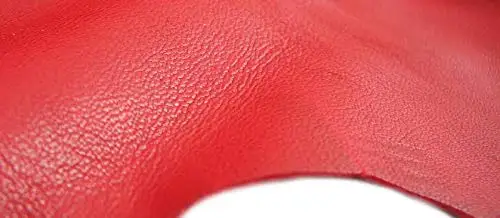Real Sheep Leather Finish  Article Skins In Red Color For Bags/Violets/Garments/And Accessories