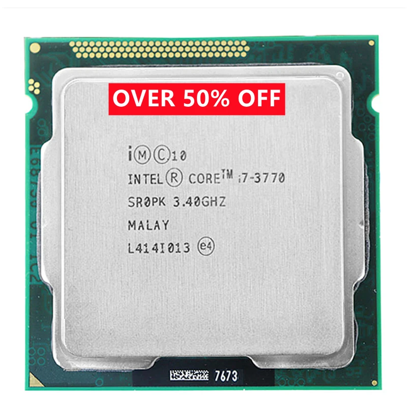 Оригинальный Core i7 3770 LGA 1155 четырехъядерным процессором Intel i7-3770 3 4 ГГц 8 Мб SR0PK настольных ПК