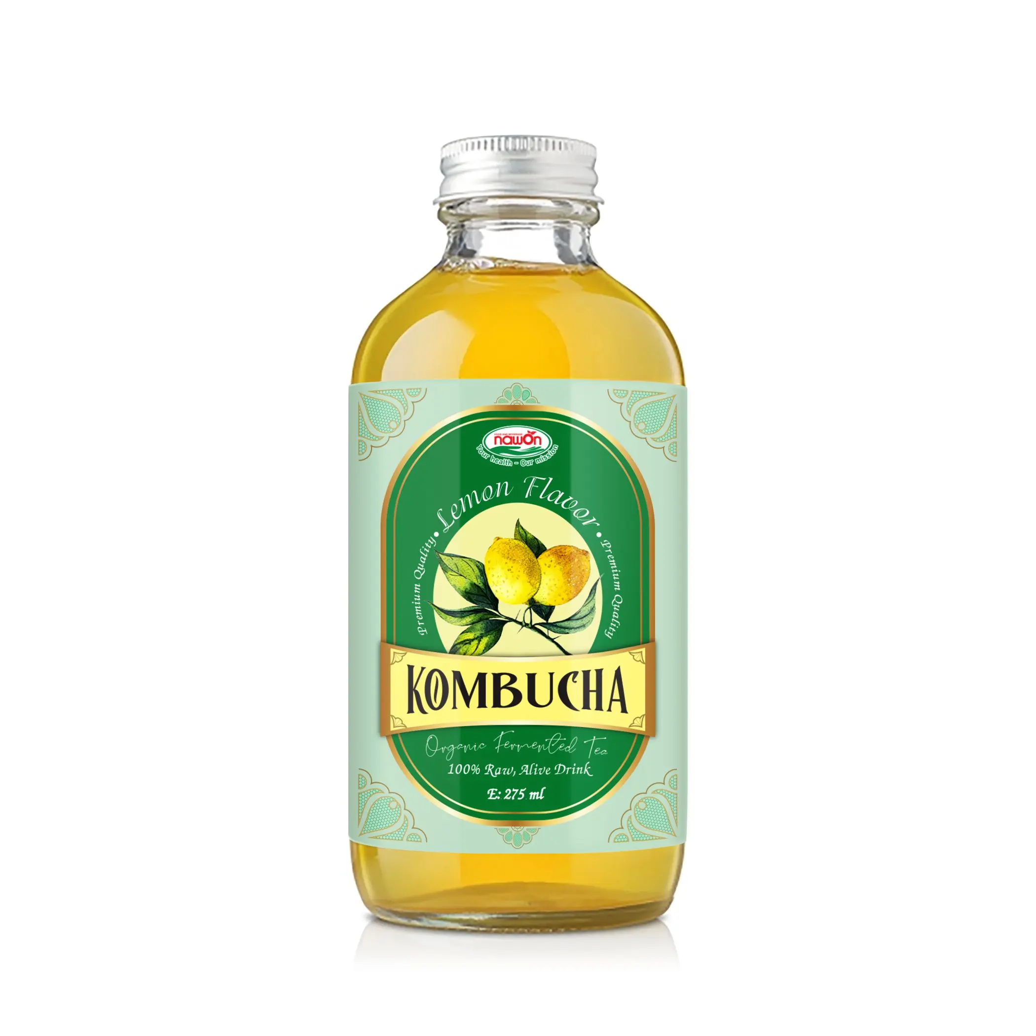 275 мл навон Kombucha с мятным вкусом в ПЭТ-бутылке экстракт чая Производитель Органических напитков