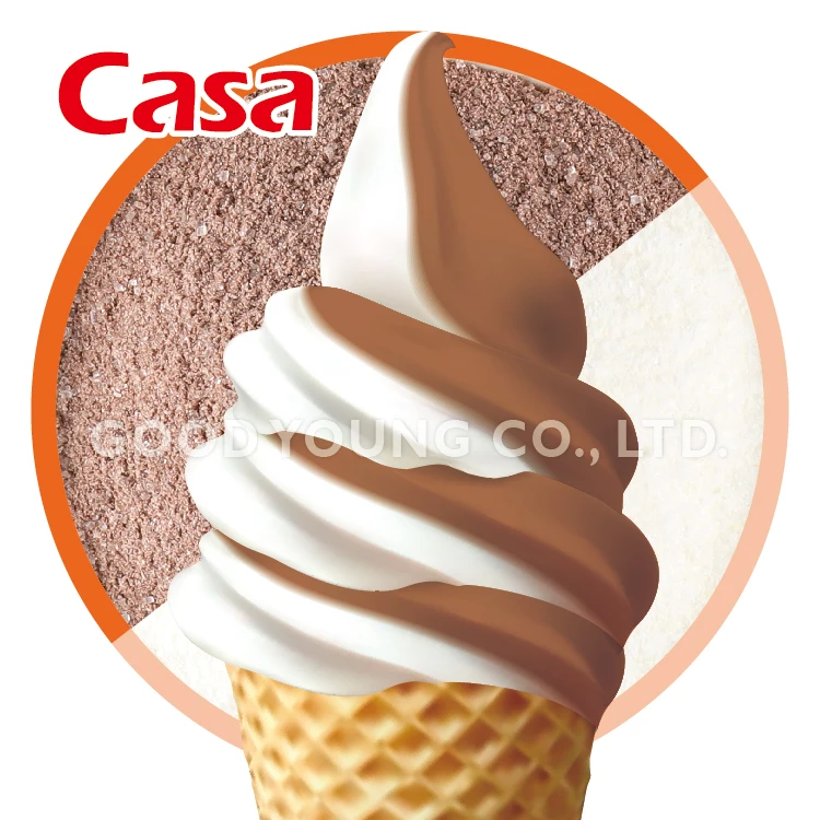 HALAL Ice Cream Wholesale Chocolate Flavor Instant Soft Serve Ice Cream Powder Mix