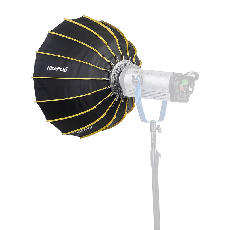 NiceFoto LED-60cm Bowens mount Parabolic light soft box deep soft box with grid quick set up