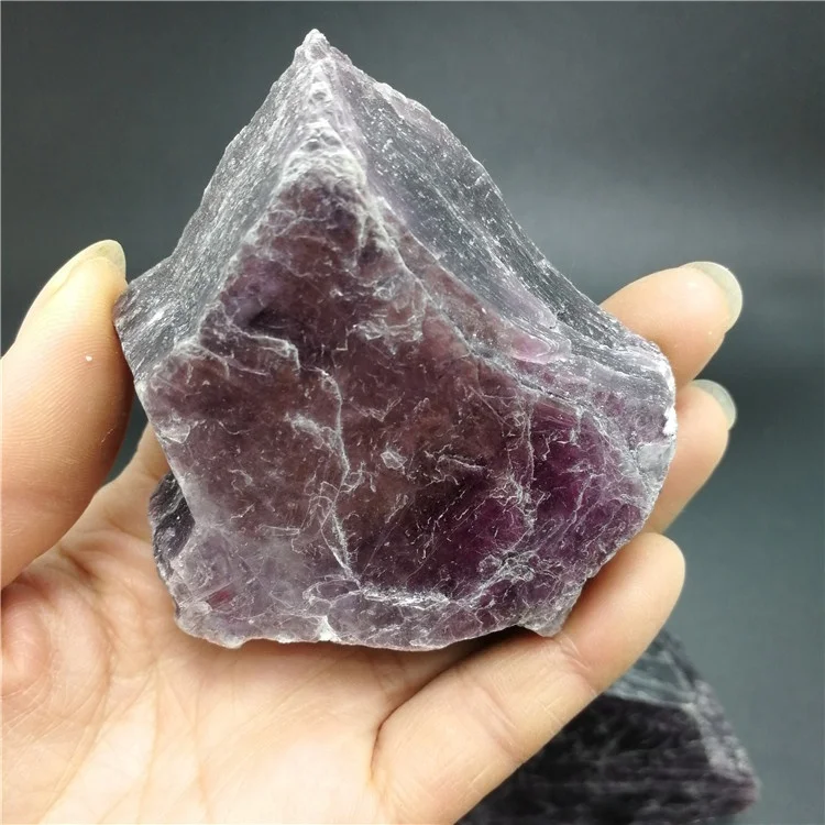 Wholesale High Quality Natural Mica Mineral Crystal Stone Specimen Purple Lepidolite Slice for Decoration