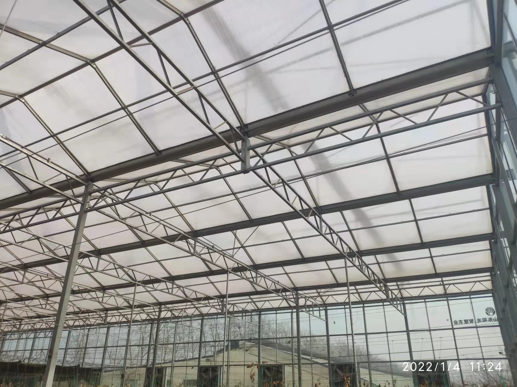 Large Automatic Intelligent Agricultural Glass Greenhouse with Soilless Culture Hydroponic Drip Irrigation System