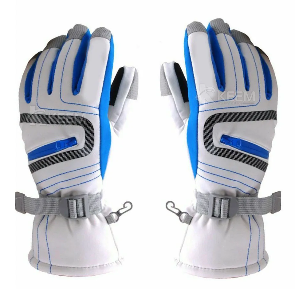 Custom Logo Printed Waterproof Ski Gloves Men Women Winter Warm Snow boarding Ski Gloves Kids Snow Mittens Skiing Gloves