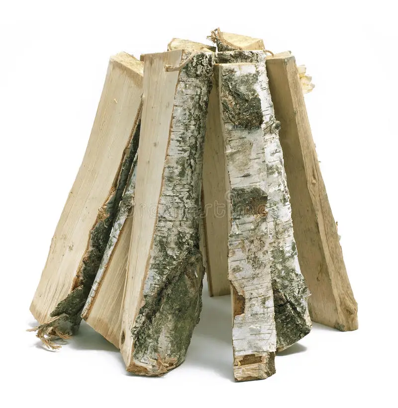 Dried Latvian White Birch unedged lumber available for sale