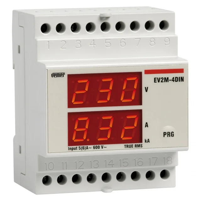 Home SINGLE-PHASE MULTI-FUCTION TRMS Digital Device AMMETER Measurement of Voltage in Single-phase Systems Digital Only VE196200