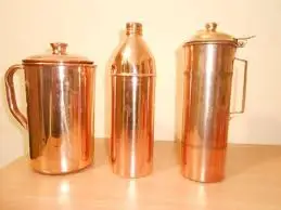 Copper Water Bottle with Leak Proof Protection and Joint Less Ayurveda and Yoga Health Benefits at lowest price