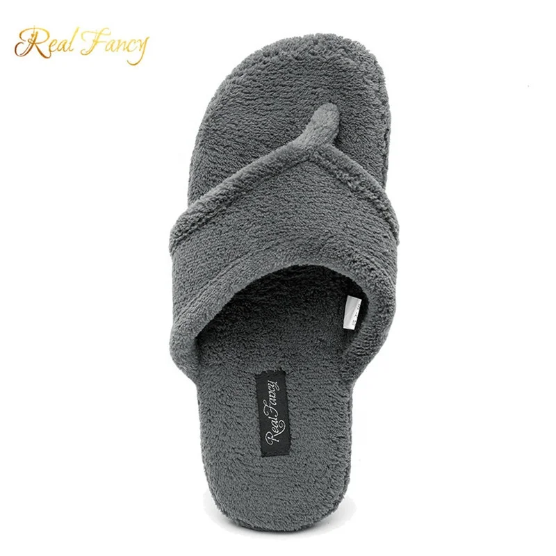 Terry Cloth Upper Custom Ladies Open Toe Fashion Indoor Slippers for Women Ladies