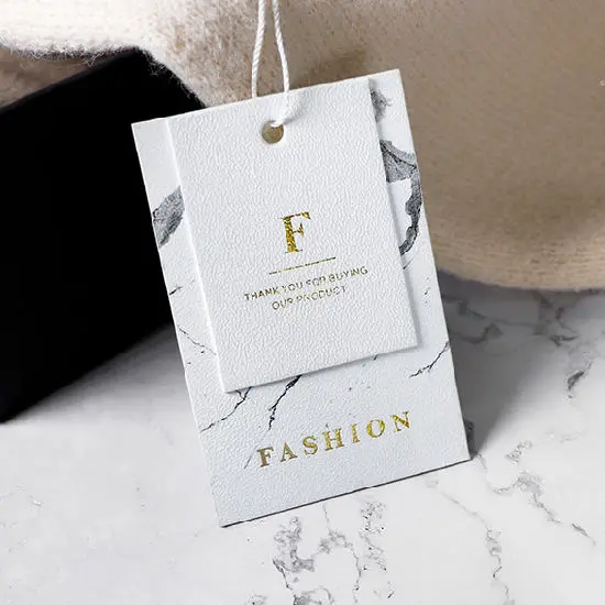 Custom swing hang tags new Vietnam label designs clothing garment pant logo tag label clothing