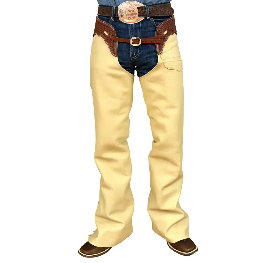 
Custom Horse Riding Adults Half Chaps with Full Grain Cowhide Leather 