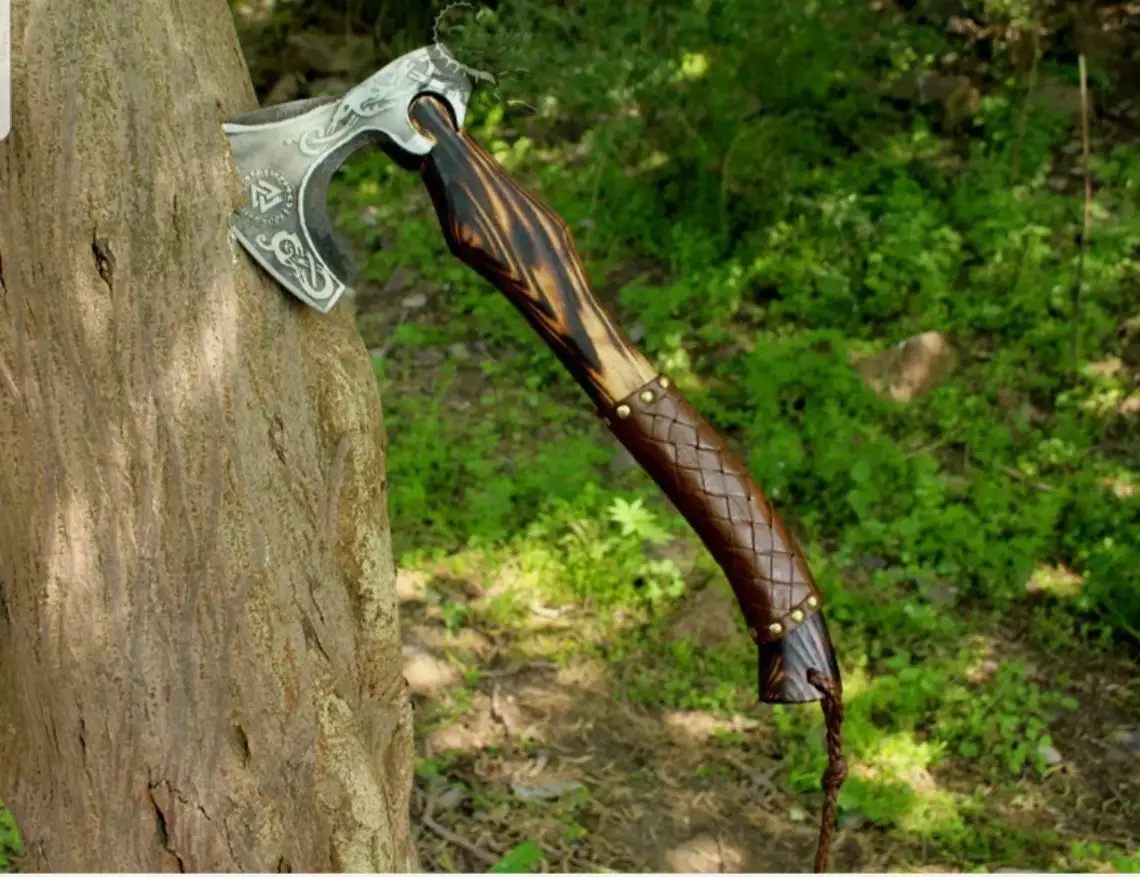 Изготовленный На Заказ кованый топор викингов