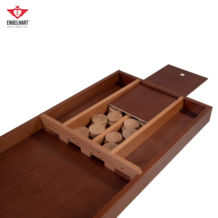 Longfield Games - High Quality Luxury Tournament Shuffleboard Sjoelbak including 30 beechwood Shuffle discs Professional Quality