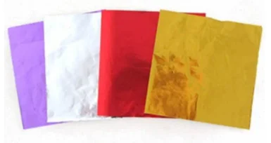 chocolate wrapping aluminium foil paper 5*5cm-50*70cm gold wrapping paper foil