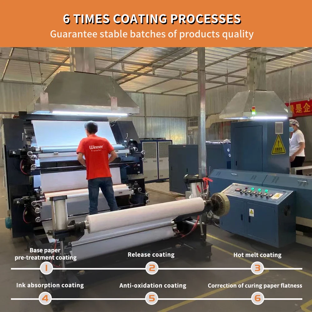 Winner Transfer 100pcs Custom Designed Printable transfer paper laser light heat transfer paper For DIY Projects