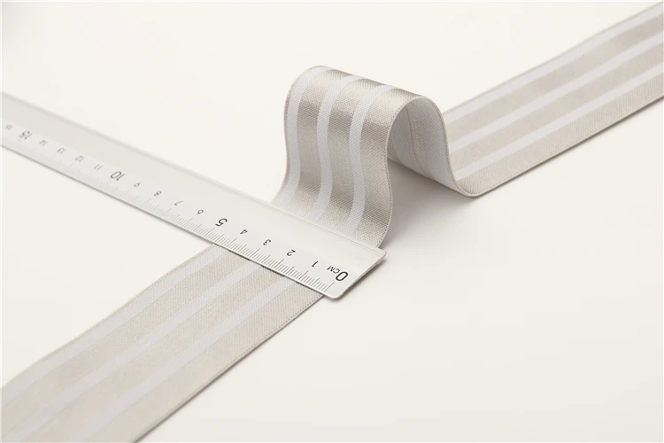 manufacturer produce shinny Custom logo band underwear jacquard elastic band nylon webbing waistband for underwear