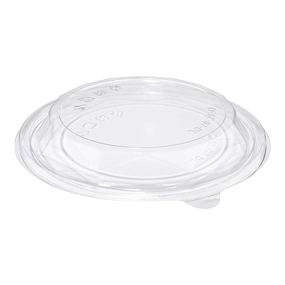 
Basic Nature Round Clear PLA Plastic Lid - Fits 24 and 32 oz To Go Bowls, Compostable - 500 count box 
