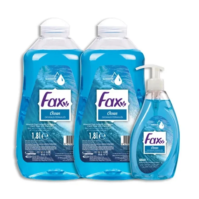 EVYAP FAX OCEAN LIQUID SOAP 400 ML 1.8 LT 3.6 LT
