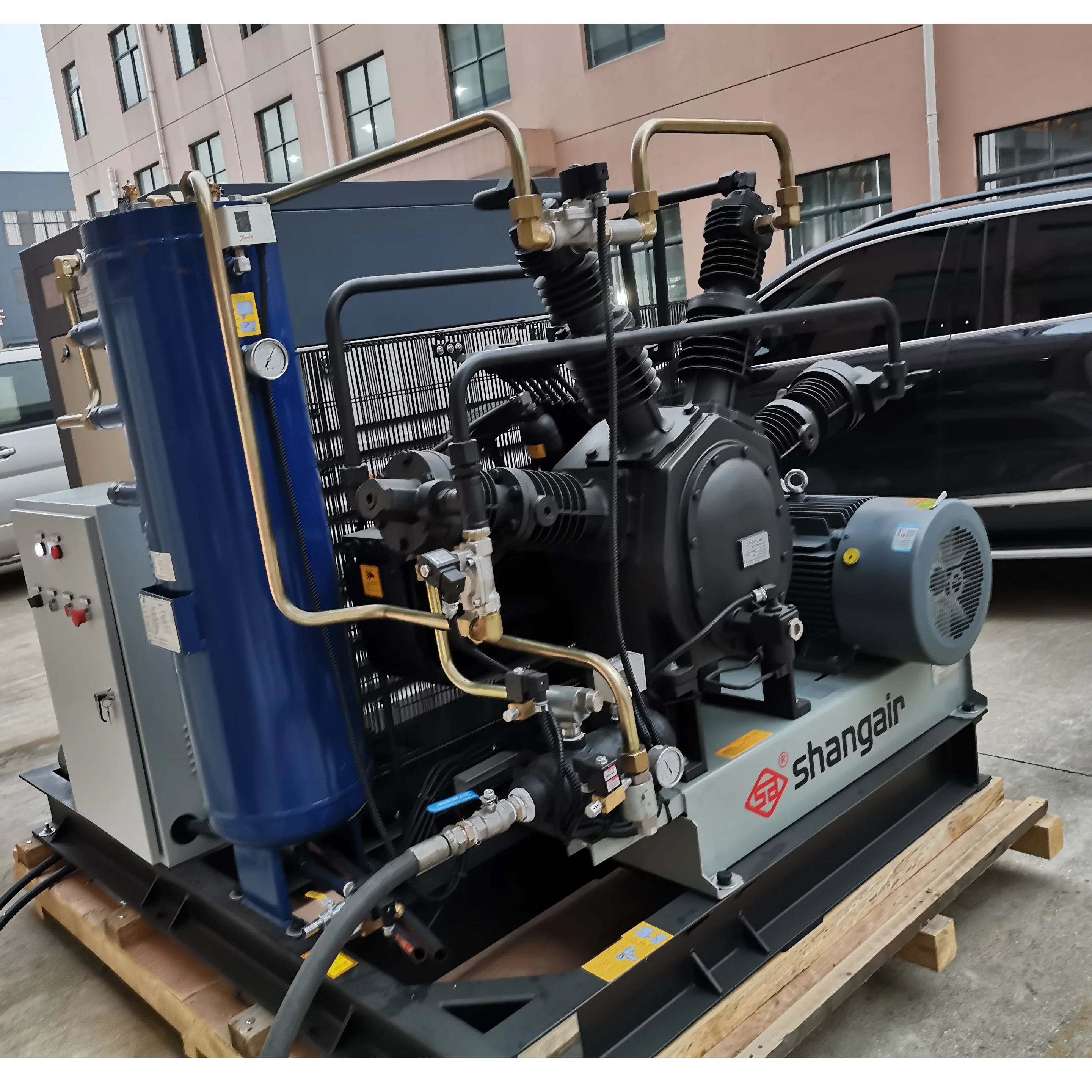 EXW Factory Price Stationary High Pressure Booster Air Compressor