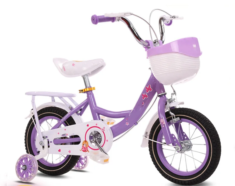 Direct Sale Kids Bike 24 Inch Handle Brake Basket Training Wheels Children Bicycle Meisjesfietsen  Bike For Kids To Drive