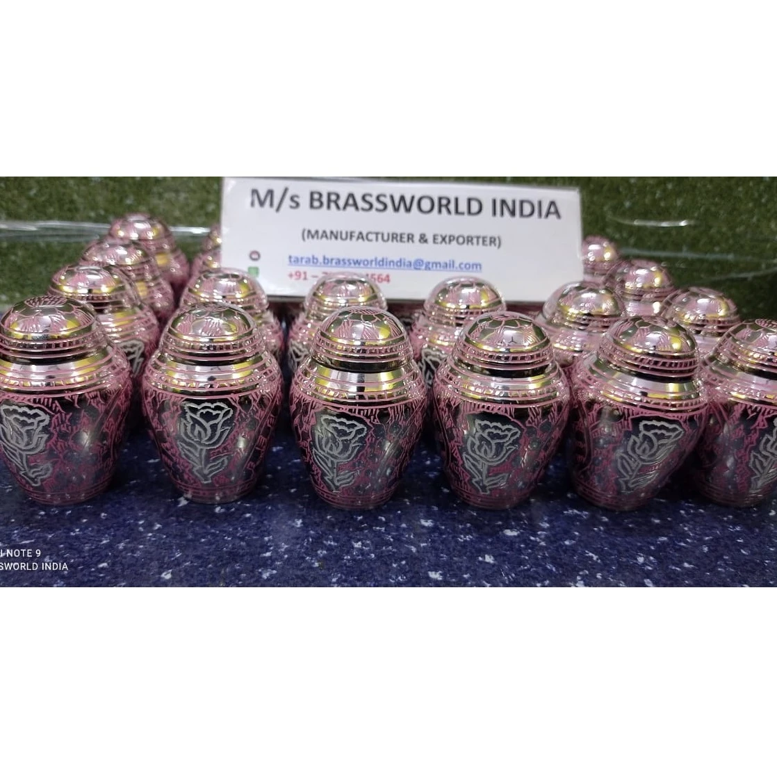 home decorative keepsake cremation urn for human ashes Brassworld India