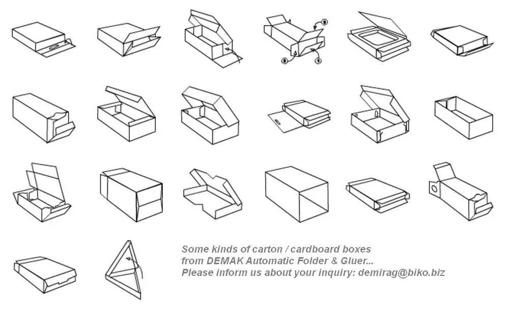 Складные машины для гофрированных коробок с одной точкой