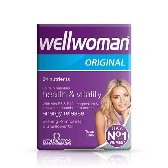 Wellwoman оригинальные женские добавки от Vitabiotics 30 капсул, Vitabiotics Wellwoman оригинальные витаминные капсулы 5021265223404