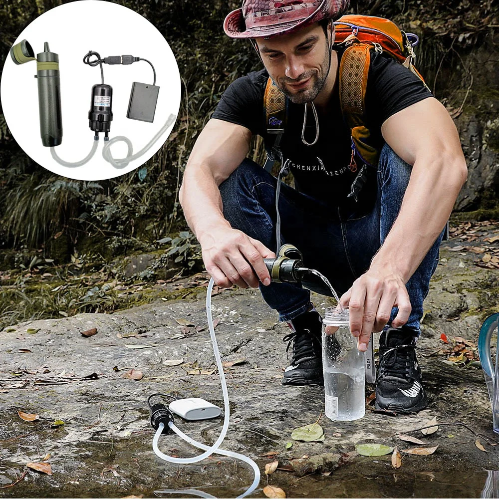 portable water filter for trekking caravan travel