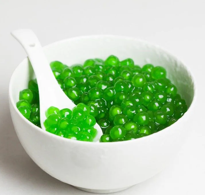 New Grade Tapioca Pearl (Pandan Leaf) For Cooking Cake Ingredients Green Boba Powder 400g From Thailand with Top Quality
