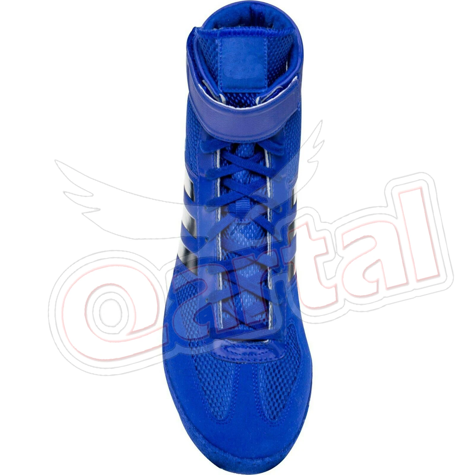 High Quality Custom Made Blue Genuine Leather Kick Boxing Shoes For